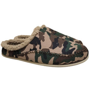 Deer Stags Men Supro Slip On Clog Slippers Nordic Size US 13W Green Camouflage